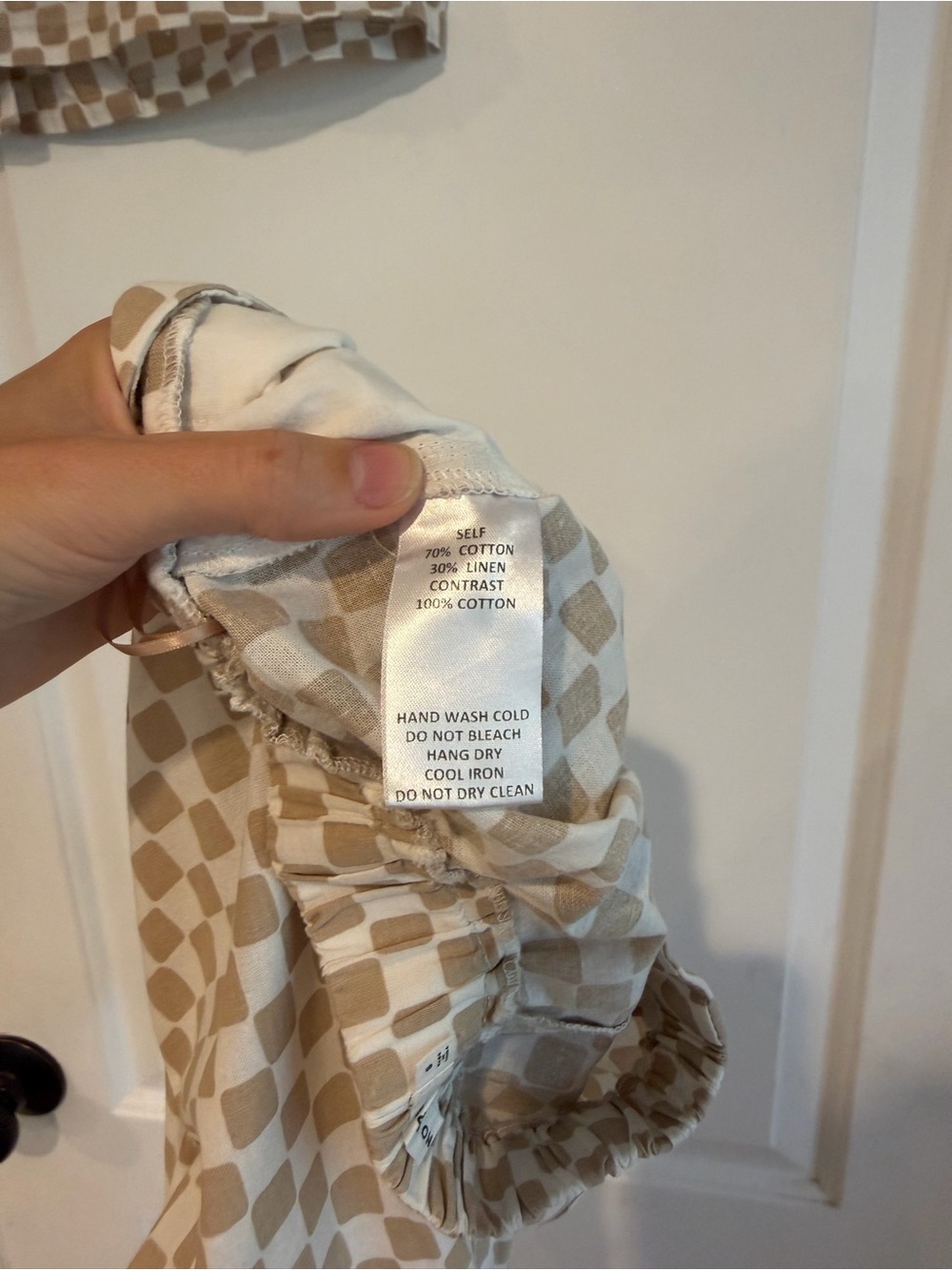 Mod Ref Checked Linen Blend Set - S - Picture 5 of 5